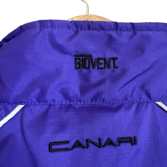 Canari Jacket Men Medium Purple Biovent Full Zip Windbreaker Water Resistant NEW - Picture 6 of 16